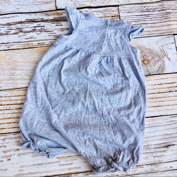Carter’s Gray Bubble Romper - Size 6M - Picture 2 of 3